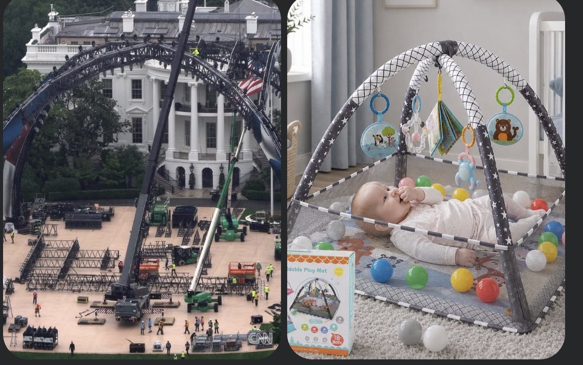 NationOfJason's tweet photo. @ABC Why not? If you’re going to keep a screaming, tantrum-throwing, diaper-filling idiot at the White House, you need the right setup: https://t.co/qSeKeVbnMV