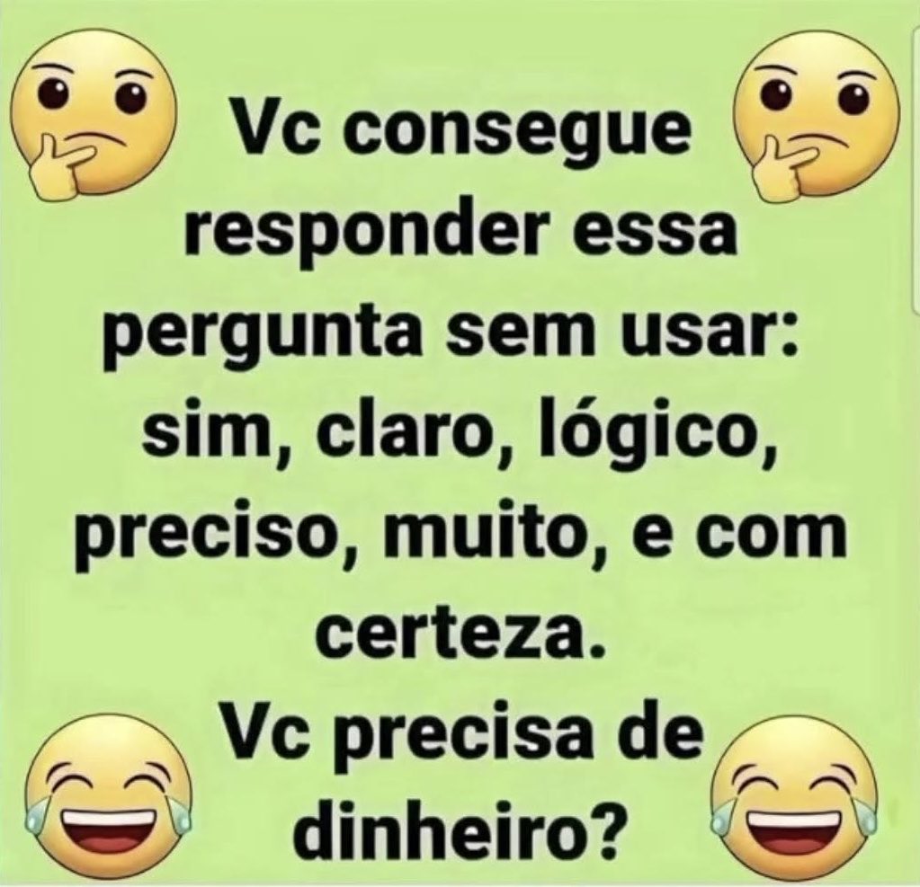 eliane_dal22020's tweet photo. — VAMOS VER SE VOCÊ CONSEGUE? https://t.co/q1ETM7kxOa
