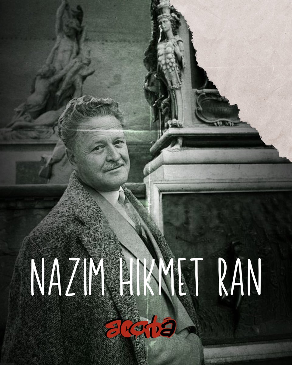 acabaFanzin's tweet photo. Komünist şair Nazım Hikmet Ran'ı ölümünün 63. yılında özlemle anıyoruz...

#acabaFanzin #politikzine #fanzin https://t.co/kO9s3ZItGQ