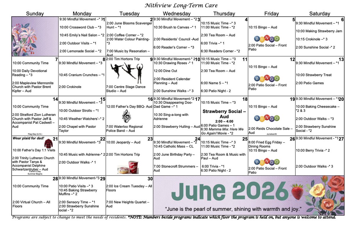 TCMHomes's tweet photo. ☀️ Summer is just around the corner, and June is packed with fun. Check out our activities calendars to see what's coming up! #TCMH https://t.co/0Vuh2pamZ0