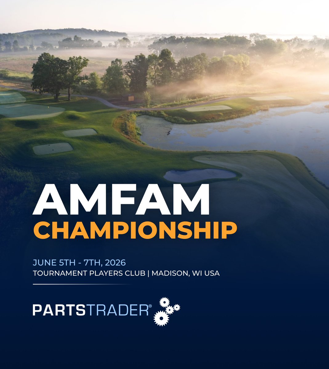 PartsTraderUS's tweet photo. Madison, here we come!

PartsTrader is excited to head to the AmFam Championship this week for industry conversations, connections, and time with partners and customers at TPC Wisconsin.

If you're out on the course, keep an eye out for us! ⛳
#AmFamChampionship #PartsTrader https://t.co/IrgHDA0ZDg