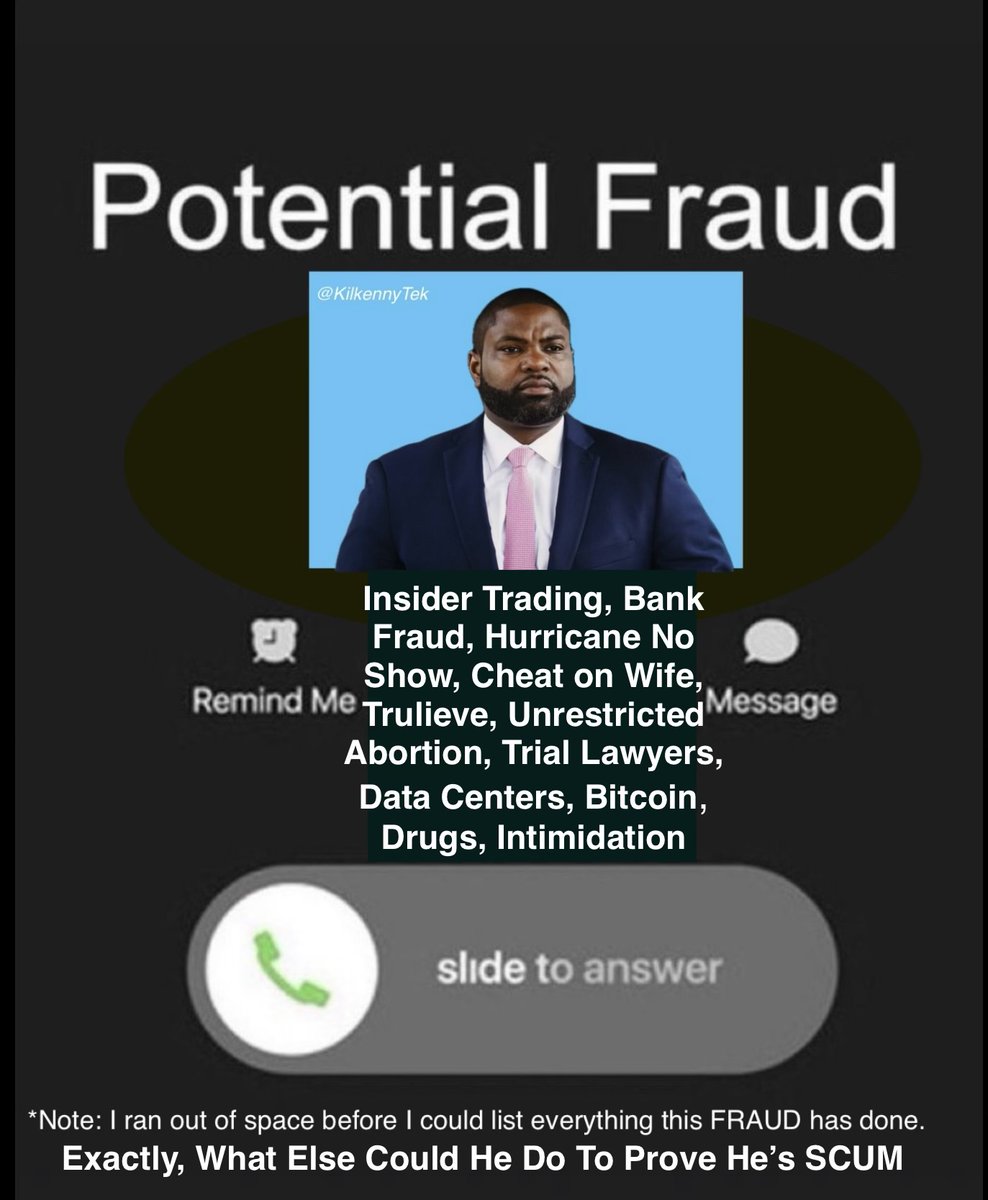 KilkennyTek's tweet photo. @kdl6785 @FLVoiceNews @ByronDonalds And charter school fraud.
And intimidation.
And crypto pump scheme.
#ByronDonalds is a morally bankrupt, smooth-talking-suit-wearing (like #GreaseFireGavin Newsom), piece of garbage. #NeverByron https://t.co/v3iHB1wgxb
