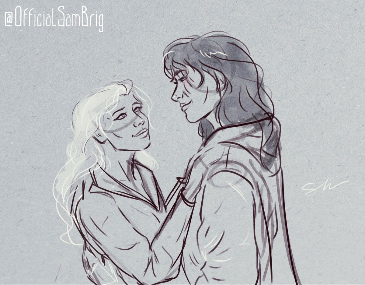 OfficialSamBrig's tweet photo. happy Pride everyone, here’s a wip of my attempt at #snowstorm yuri 🥰🤪 https://t.co/O3X8LwTsQ9
