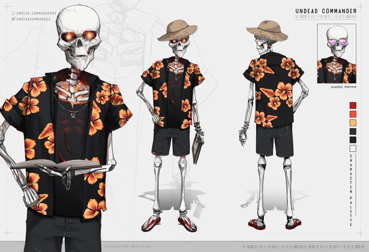 UndeadCommand52's tweet photo. @VTuberComics How about a tropical skeleton? 💀🤙
Tropical Ref and Model: reta_illust 
Armored Ref: Greendrk
Hammock Art: aspookypeach https://t.co/5f5WVxAB36