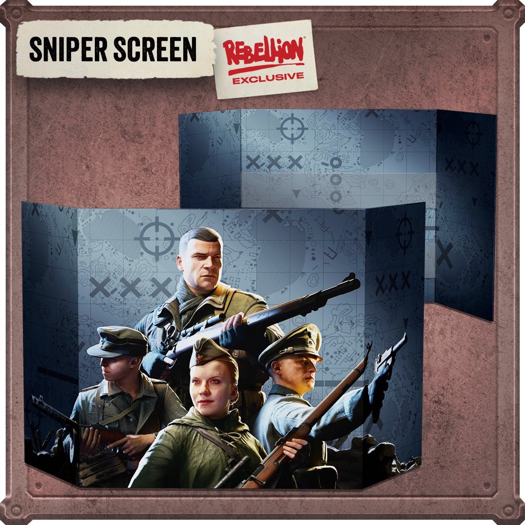 Reb_Unplugged's tweet photo. Sniper Elite: The Board game is about to be your obsession this summer...

🎲 Sneak into the submarine pens 
🎲 Stalk through the frigate air ducts 
🎲 Beware the Sniper Hunter

Preorders are open now: https://t.co/ea4e917NvQ https://t.co/3jlc5aLFIb