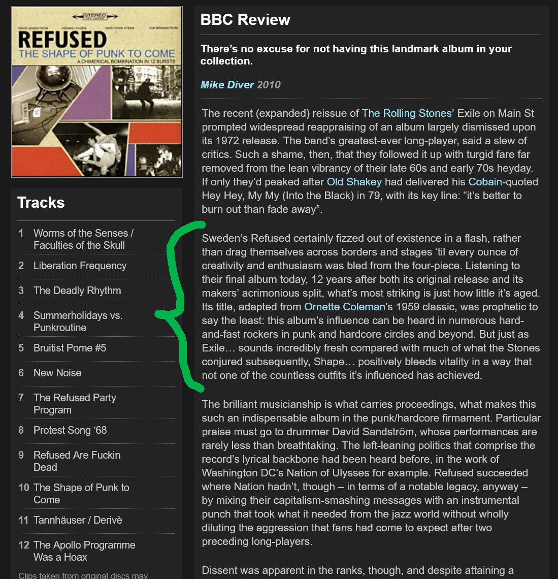 TraderRock's tweet photo. @ppearlman Screenshot of the Ornette Coleman mention here: https://t.co/ETF85D0Md3