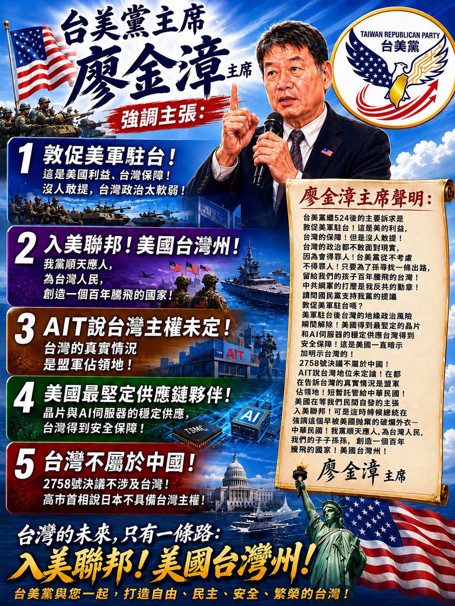 台美黨 (Taiwan Republican Party, TRP) tweet media