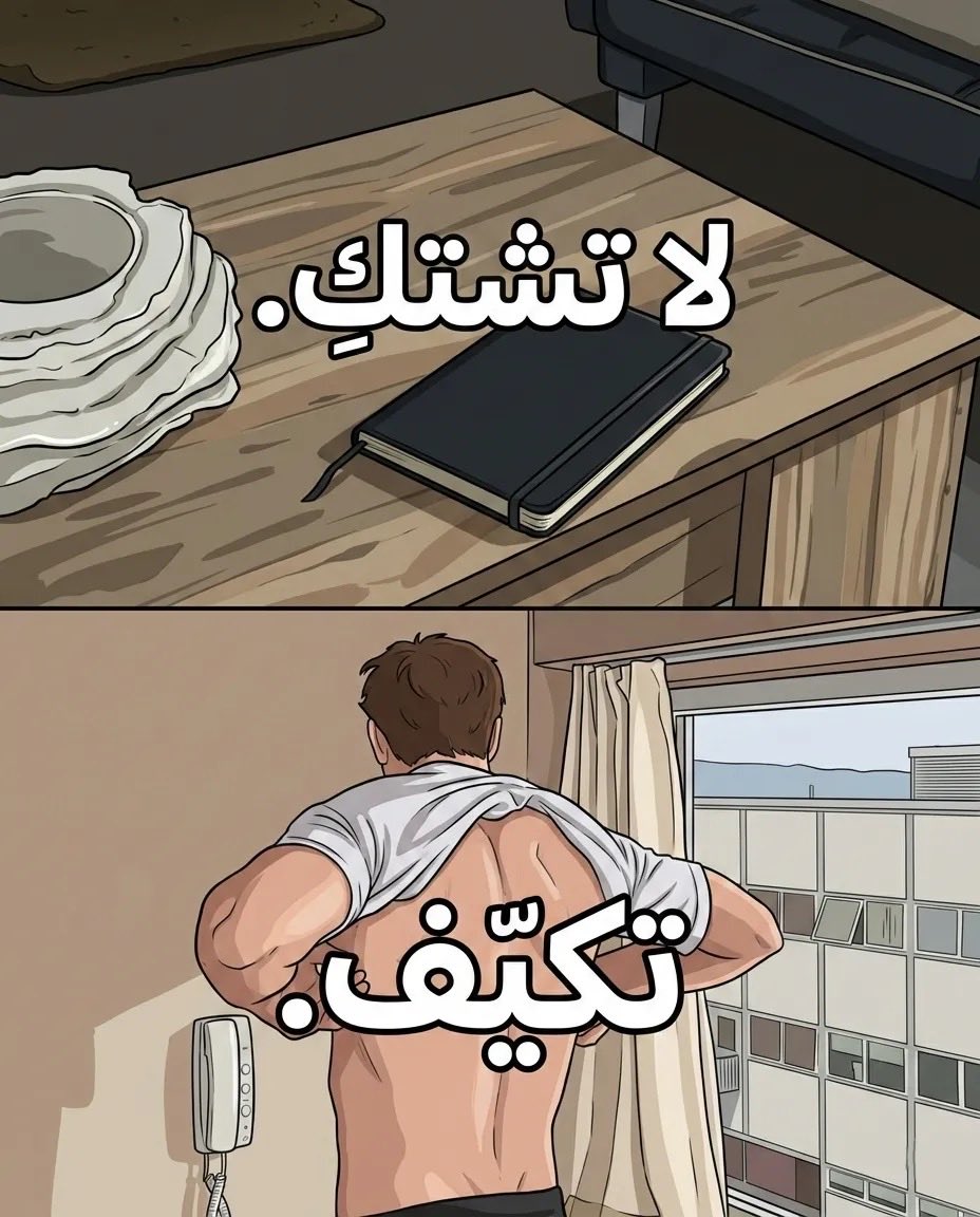 1_Q_X's tweet photo. لا تشتك بل تكيّف.. https://t.co/qsmL9WjI9j