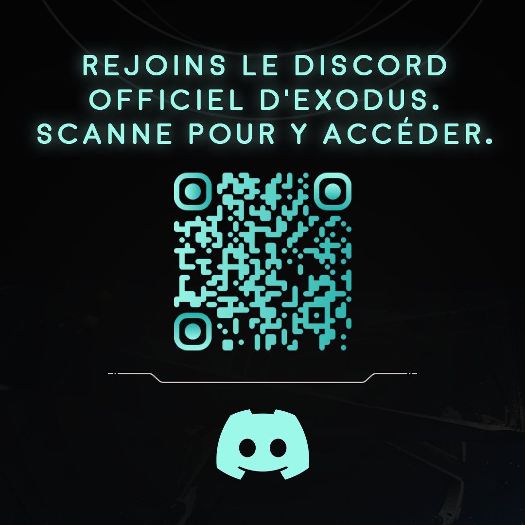 EXODUSGame_FR's tweet photo. Trouve ta place parmi les Travelers.

Le Discord officiel d'#EXODUSGame est désormais en ligne et le signal est déjà actif.

📡 Rejoins-nous : https://t.co/uQxuEoJFtB https://t.co/8GqGVbbVCH
