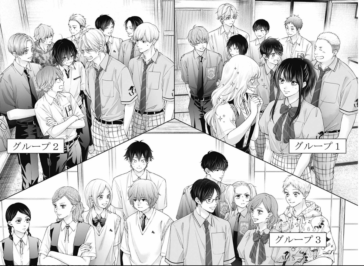 Mosule_'s tweet photo. These groups are actually crazy 😭, Satowa and Kazusa together and then Chika Momoya and Luka in the other LMAOO https://t.co/IAbW41FUEl