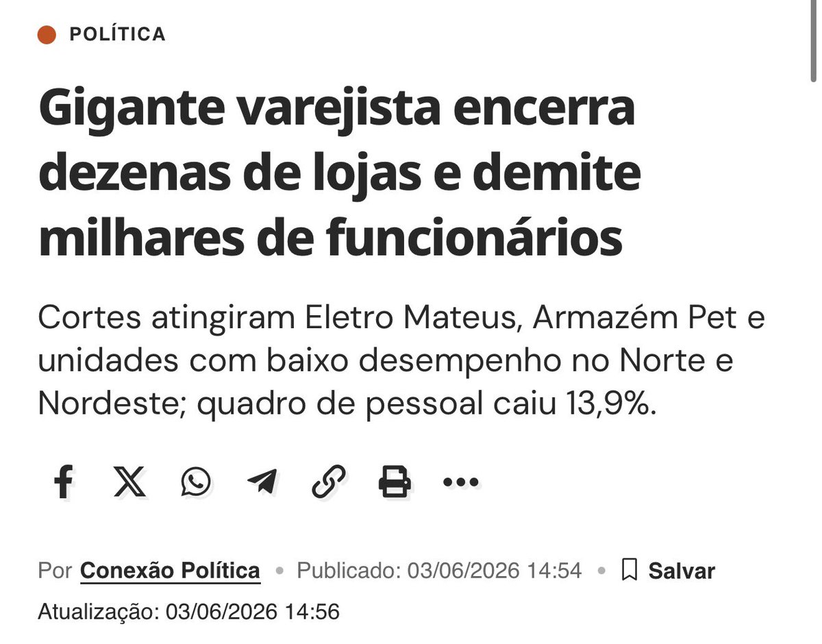 rafaelgloves's tweet photo. O Brasil quebrou. Estamos num momento INFINITAMENTE pior do que Dilma II.

Muitos só enxergarão isto quando o colchão de $ proveniente da explosão fiscal desaparecer em 2027. https://t.co/ZRvHl9JOvT