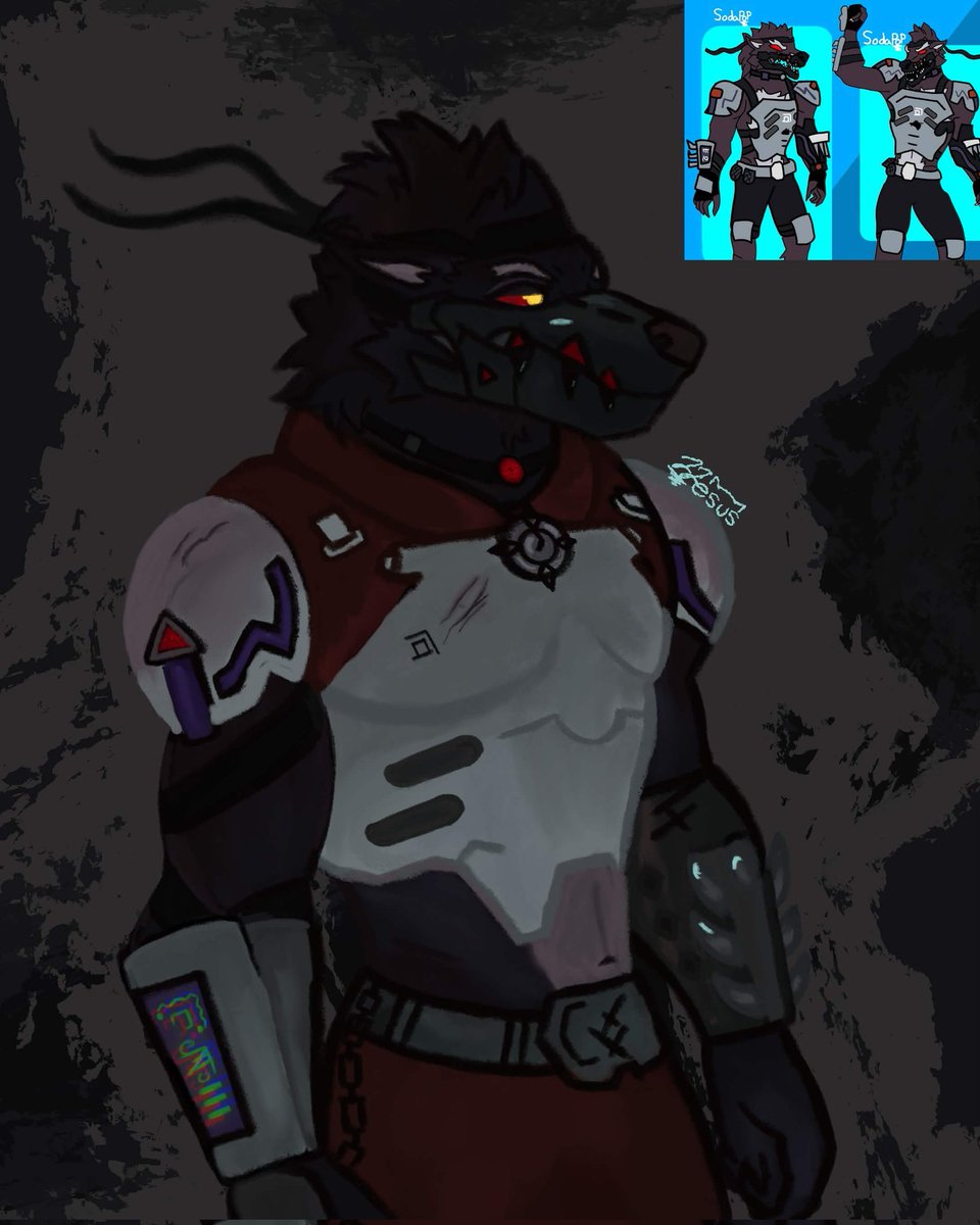 Jesuzellobo's tweet photo. A re-draw of my I.O. Dire 🐺 concept I did back in 2022

#Fortnite #Dire https://t.co/fkPm0Xd4Gp