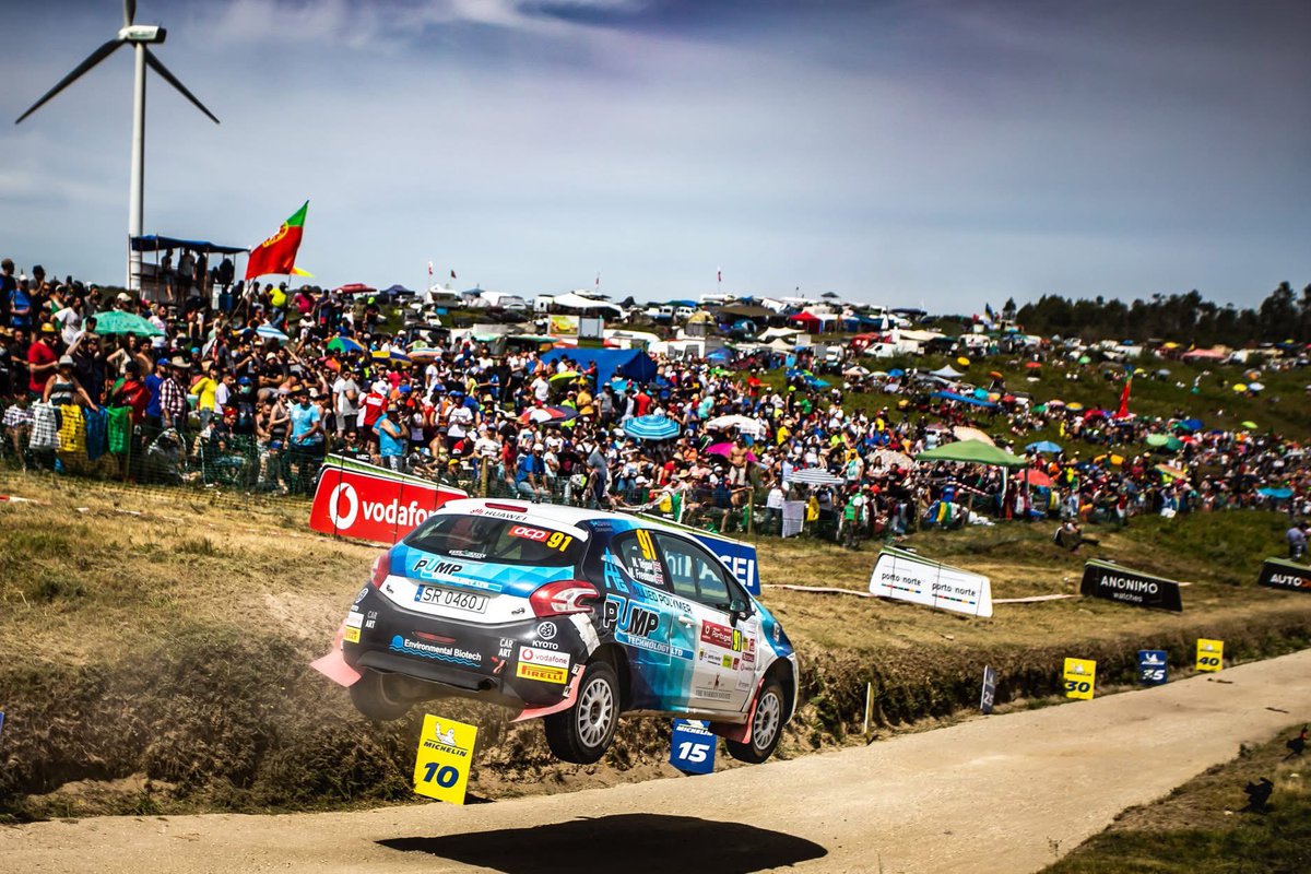 MaxFreemanRally's tweet photo. On this day in 2019 at WRC Portugal 🇵🇹 there’s some atmosphere getting to send the Fafe jump infront of a big crowd. The Portuguese fans really do love their rallying. https://t.co/itVoGxAttb