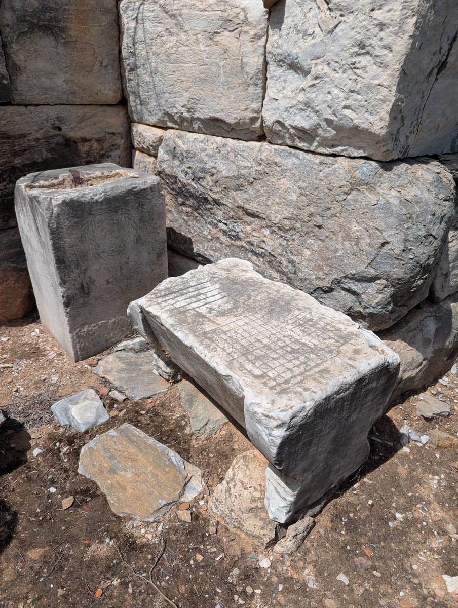 estama2's tweet photo. To @EU_Commission ,
This is a contemporary photo of a 3000 years old board game from Ramnous archeological site in Greece. 
We are members of @videogames_EU and we support @StopKilingGames . 
Games *are* cultural heritage. https://t.co/r4WCcjvAC9