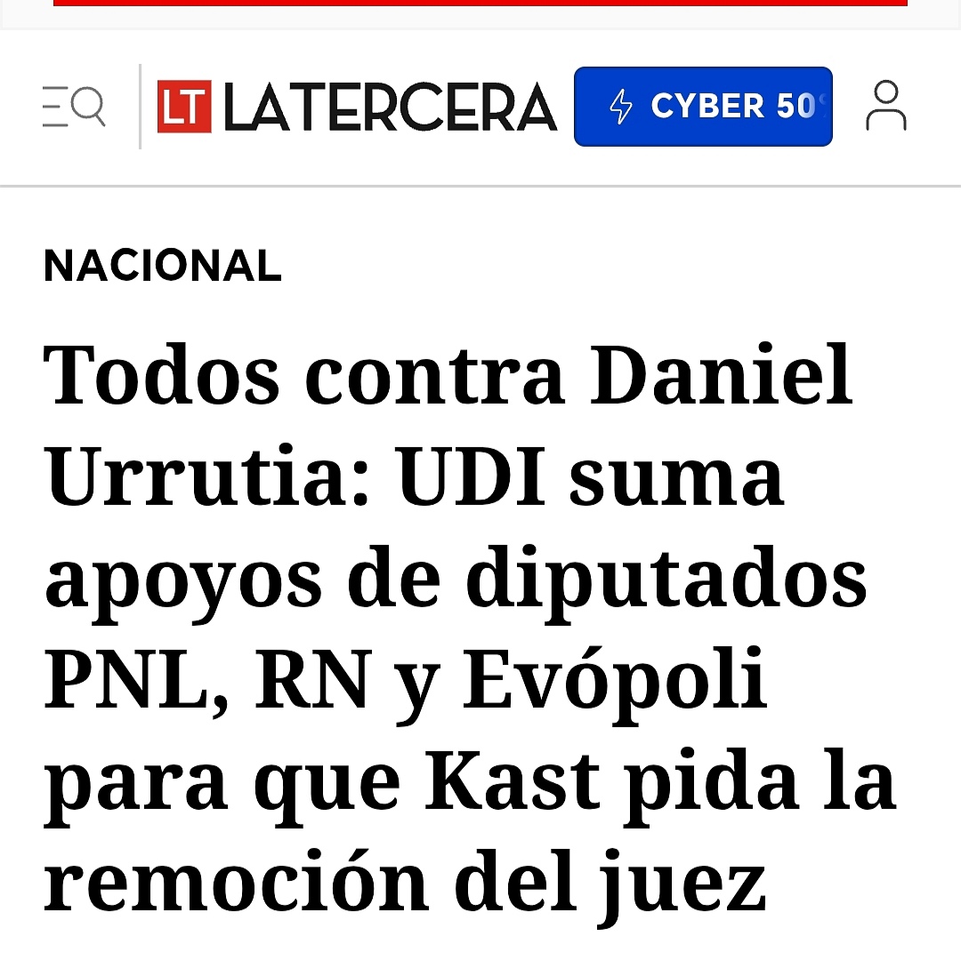 Chileno17039890's tweet photo. #URGENTE #AHORA UDI suma apoyos de diputados PNL, RN y Evópoli para que Kast pida la remoción del juez Octubrista Daniel Urrutia... ASÍ ME GUSTA VER AL OFICIALISMO, TODOS COMPARTIENDO UNA MISMA CAUSA, SEÑOR JOSÉ ANTONIO KAST, PROCEDA 🇨🇱 (Confech, Alameda, Cadem, Trabajen, La UAF) https://t.co/TQnWj2OP4e