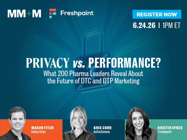 MMMnews's tweet photo. 📉 Privacy pressure is rising — but the real issue in pharma marketing is visibility breakdown.

Join experts from AstraZeneca, Kelley Drye, and Freshpaint to explore what comes next.

🎟️ https://t.co/uvRkisr3LW https://t.co/QhVsGaEpHN