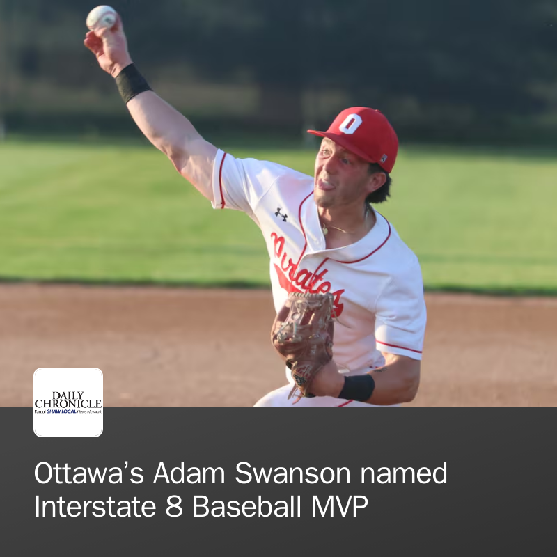 Daily_Chronicle's tweet photo. Ottawa's Adam Swanson was named the Interstate 8 MVP as Pirates and co-champ Kaneland each had six selections. Sycamore and Morris had three selections each, La Salle-Peru had two and Rochelle had one. Every team had one honorable mention. https://t.co/hCFhnPivTH