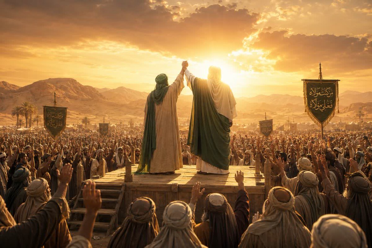 Rahimi_F32's tweet photo. 🔆 قال رسول الله ( ص ) : 
مَن كُنتُ مَولاَهُ فَهَذَا عَلِيٌّ مَولاَهُ 
اَللَّهُمَّ وَالِ مَن وَالاَهُ وَ عَادِ مَن عَادَاهُ، وَ اُنصُر مَن نَصَرَهُ، وَ اخذُل مَن خَذَلَه
#ImamAli https://t.co/ZVHpKobhH1