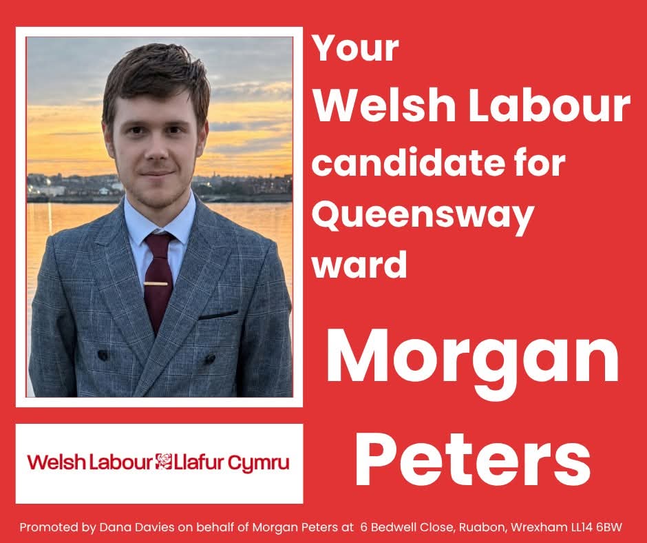 WRX_Labour's tweet photo. Morgan Peters is our Candidate for the Queensway ward on June 18th #vote #council #election https://t.co/iF7hSJRX6J