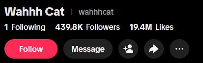 ikaneikane's tweet photo. 100% of $WAHHHCAT fees are redirected to the actual creator, now officially onboarded.

CA will be posted on tiktok

https://t.co/d81U6ED4ta https://t.co/MuwjUfgNd8