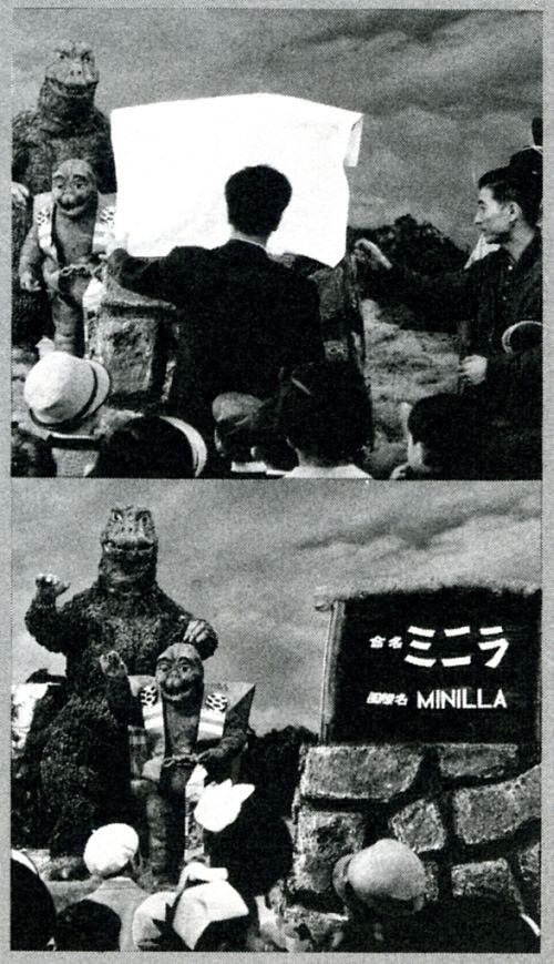 GodzillaWiki's tweet photo. Minilla's name was chosen through a campaign held by Toho with as many as 8,211 applicants, with 135 suggesting the final name. An official naming ceremony was held to reveal the name after 「Son of Godzilla」 was well into production; as such "Minilla" is never spoken onscreen. https://t.co/Gg4EIzclWZ