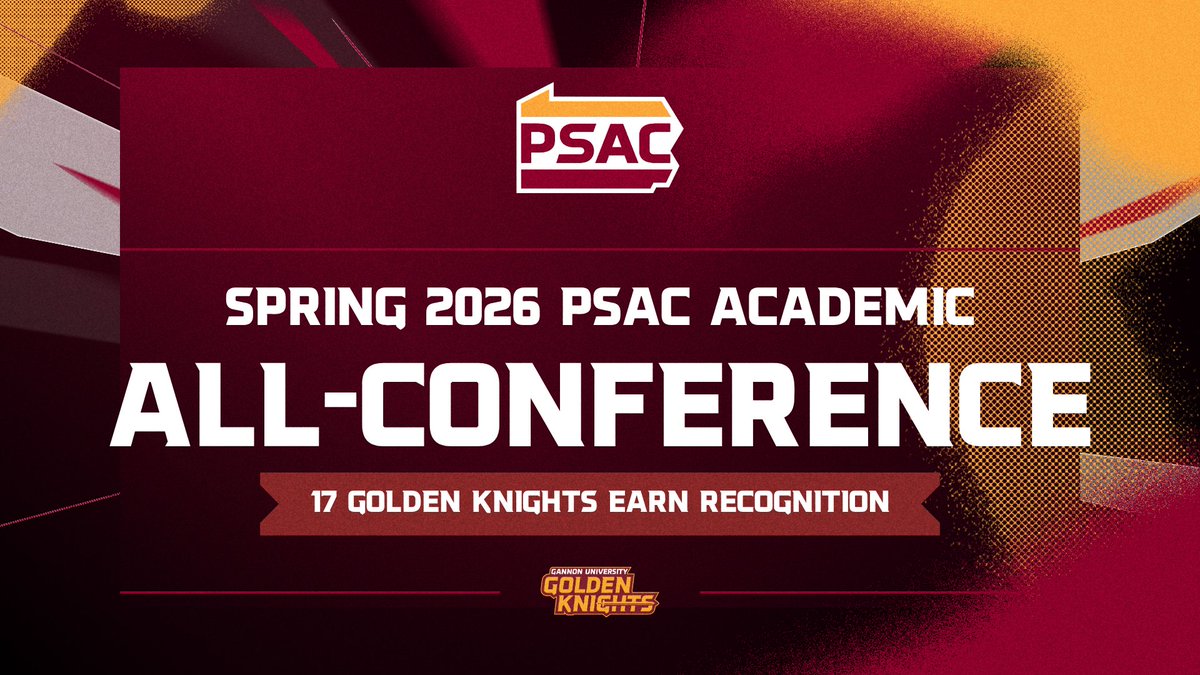 GUKnights's tweet photo. 17 Golden Knights Earn PSAC Spring Academic All-Conference Recognition 🔥📚⚔️

📝: https://t.co/WRtFtQy10p https://t.co/Fj7XcKb5em