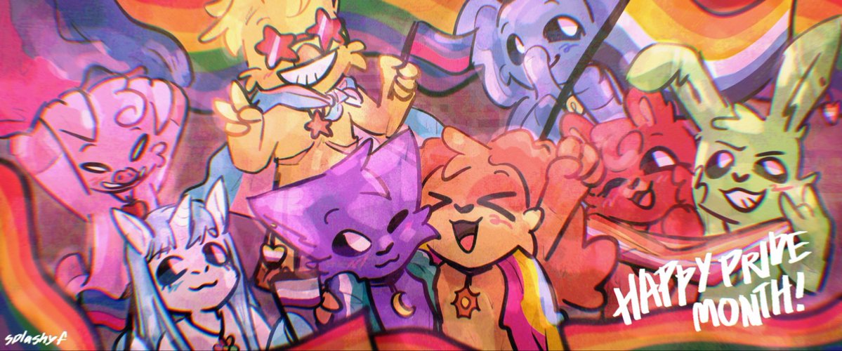 splashyff's tweet photo. happy rainbow flag month :3
#smilingcritters #poppyplaytime https://t.co/zJrMxQwv3Z