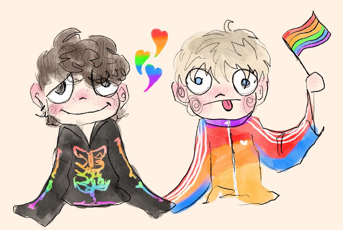 inside_folk_'s tweet photo. twitter user inside folk is struggling with exams
sorry about the lack of art so here is a very quick pride doodle while im gone
phart phistory 6 will be posted during my summer holidays soz (julyish) 
#phan #phanart https://t.co/mgZZ6yHHB3