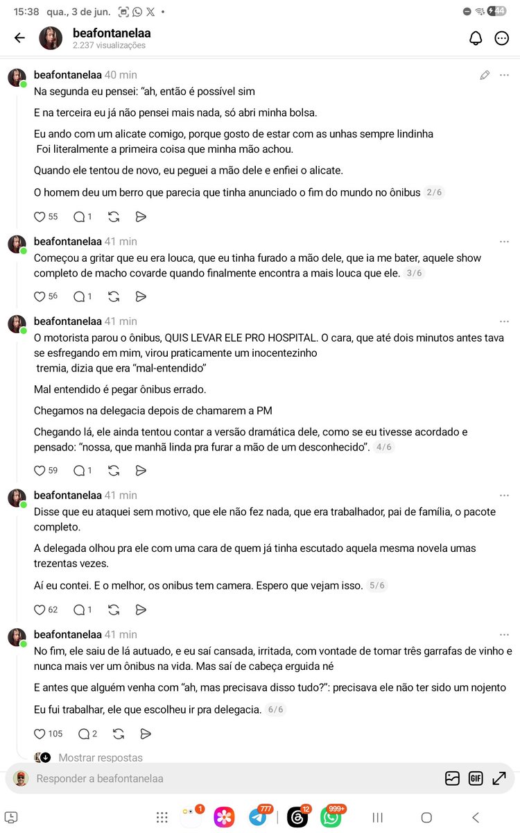 enf_intensiva's tweet photo. Esse infeliz vai pensar 2X antes de tentar aliciar outra mulher.
Parabéns pra DIVA 💅 https://t.co/gCiaFpz4EZ