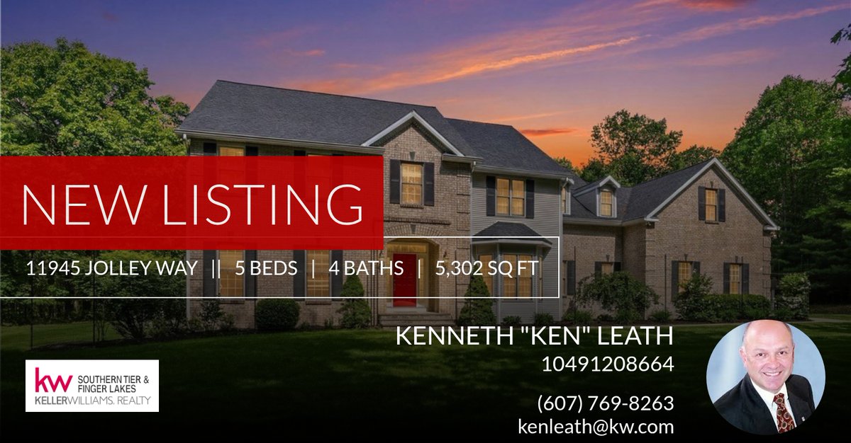 KenLeath's tweet photo. 📍 New Listing 📍 Take a look at this fantastic new property that just hit the market located at 11945 Jolley Way in Corning. Reach out here or at (607) 769-8263 for more information

Kenneth "Ken" Leath
Real Estate Broker, GRI
K... https://t.co/bpmyImSXFi https://t.co/0nfPTVLZvG