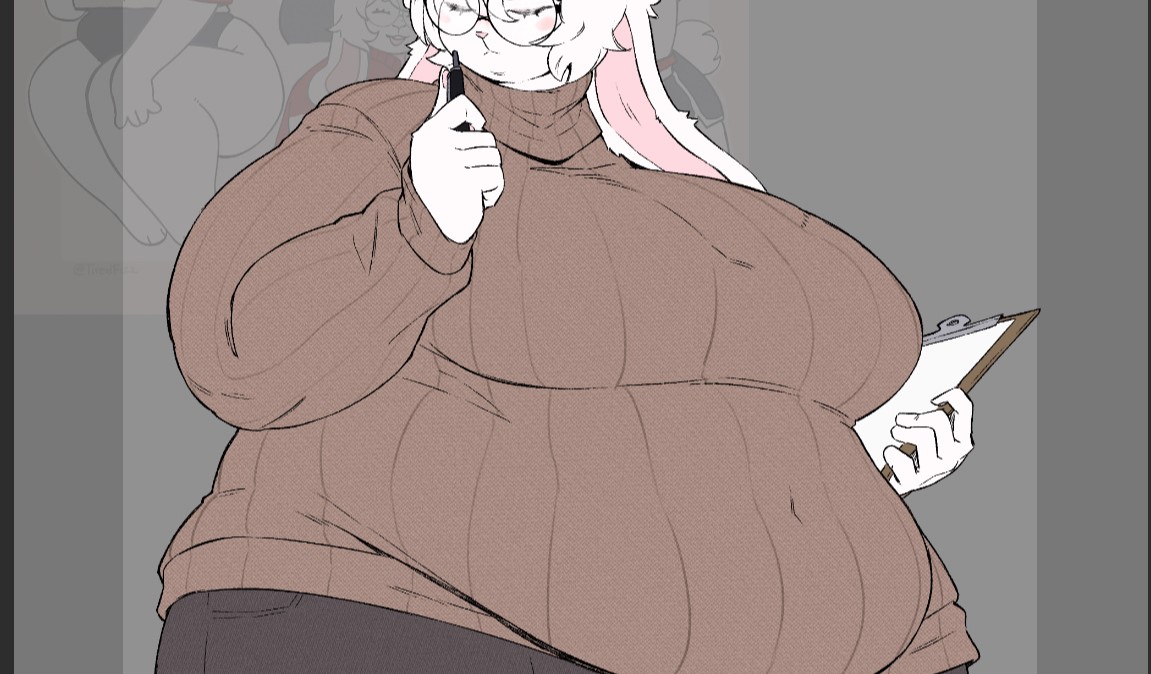 Locked_Neon's tweet photo. Beeg Bun comm wip https://t.co/Qv6gmW8qXP