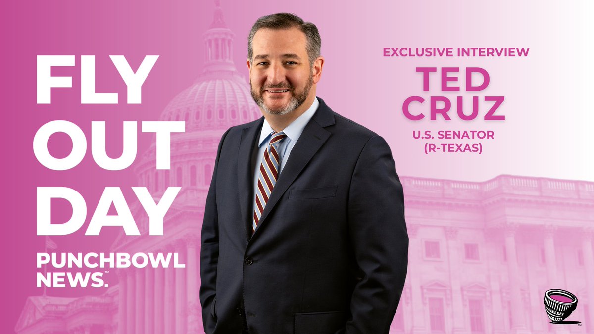 PunchbowlNews's tweet photo. 🚨 NEW FLY OUT DAY TOMORROW ✈️

Texas GOP @SenTedCruz sits down with @JakeSherman to break down the Protect College Sports Act, Texas politics and more.

 Stick around: @TexasTribune's DC Correspondent @birenbomb and our own Policy Reporter @sn_handler stop by for townhouse fun!

📺 Streaming soon. Subscribe now! https://t.co/gtq4R9cLGk