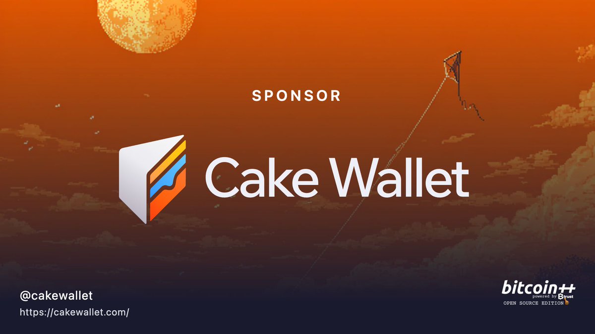 btcplusplus's tweet photo. JUST IN: Cake Wallet (@cakewallet) to sponsor bitcoin++ Nairobi, open source edtion 🦒

Join us this June 17-19, 2026 👉  https://t.co/T2Wna1QZUU https://t.co/13pqqnPX50