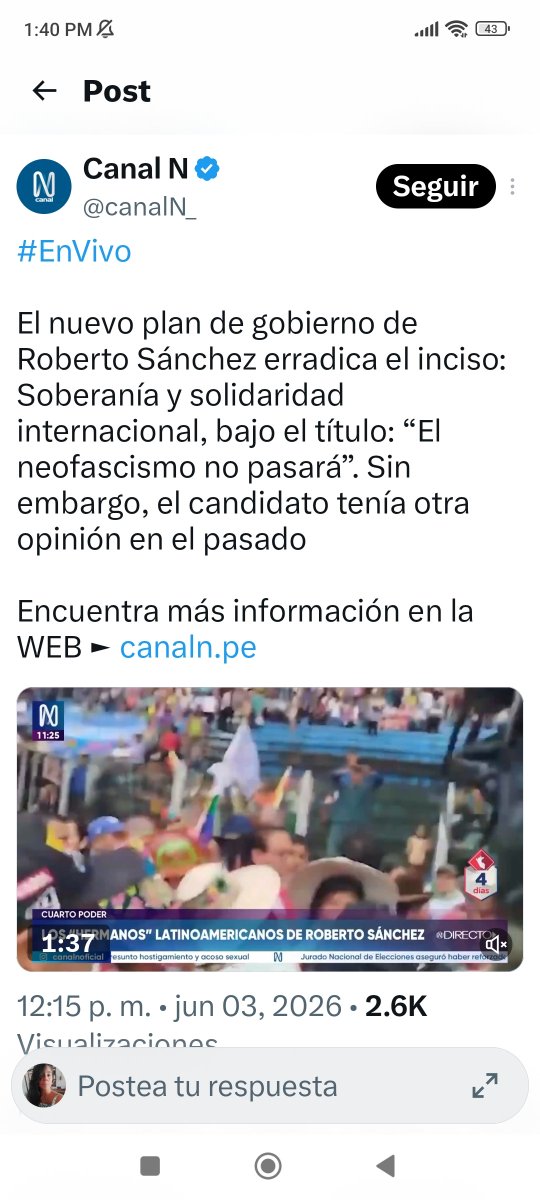 leahsacin's tweet photo. En la última hora  @canalN_ ha publicado 6 (seis) tuits en contra de Sánchez 
Ninguno sobre Keiko https://t.co/a5b76wisVR
