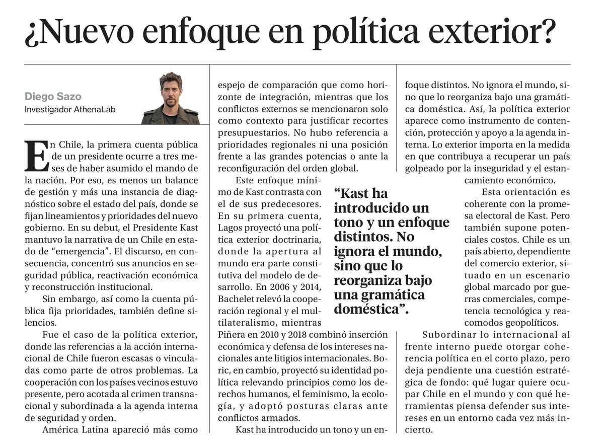 diesazo's tweet photo. Las cuentas públicas definen orientaciones, tonos y prioridades. También definen silencios. Sobre esto último escribí hoy en @La_Segunda https://t.co/EzvXbur0lc