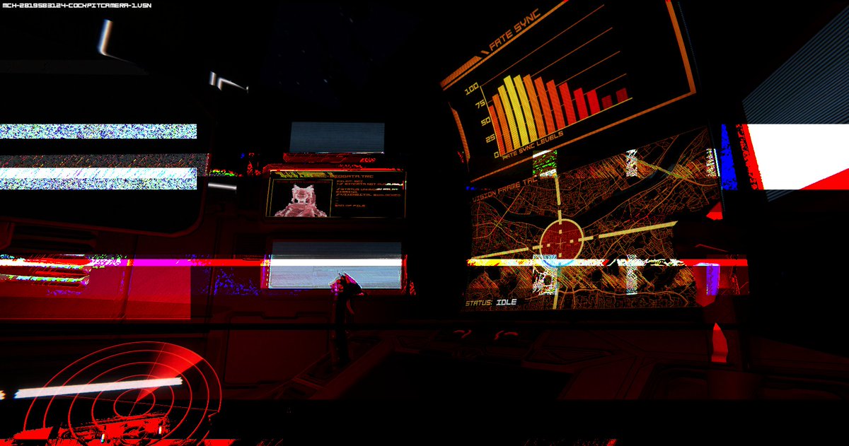 MeichaFox's tweet photo. >:/// SECURITY OVERRIDE
...
//: VIXEN9 POWER REROUTED
WARNING CORRUPTION DETECTED IN VIXEN9.GRM
//: VISION FRAME ACCESS HAS BEEN GRANTED
 >MCH-2819583124-COCKPITCAMERA-1.VSN LOADED
   >.VSN UPLOADED
.:PILOT HISTORY ACCESS DENIED:.
 > BIODATA RESTRICTION
>:/// DISCONNECTED https://t.co/I9ZaTDAIkY