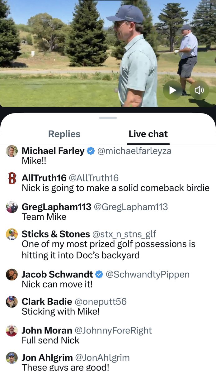 PGAPappas's tweet photo. Nothing but perfect off the tee as all four gents hit the fairway on this first par-5 at Pasatiempo.

Dietzen is the first ever guest on the new PWPI Golf Origins segment and no Dietz did not got drunk and kicked off baseball team as his gateway to golf.

Nick was longest off the tee, Dietz felt the spirit of Alister Mackenzie with a shot into the green next to MacKenzie’s house and gave himself a birdie look.

Boyza found his second bunker on the day and was clearly aware of our PWPIPasatiempo bet where  I took the over and he took the under on 7.5 bunkers hit.

Kovatch was locked in for his par putt and that foreboded the heater he was about to go on.

The livestream dropped before the gents hit their putts but we have all the full HD action in videos on Instagram and YouTube.

Dietz explained why he is the “Lay Up King” and was first in a with par and won a PRG Golf 20th Anniversary driver headcover for X Livestream viewer @stx_n_stns_glf.