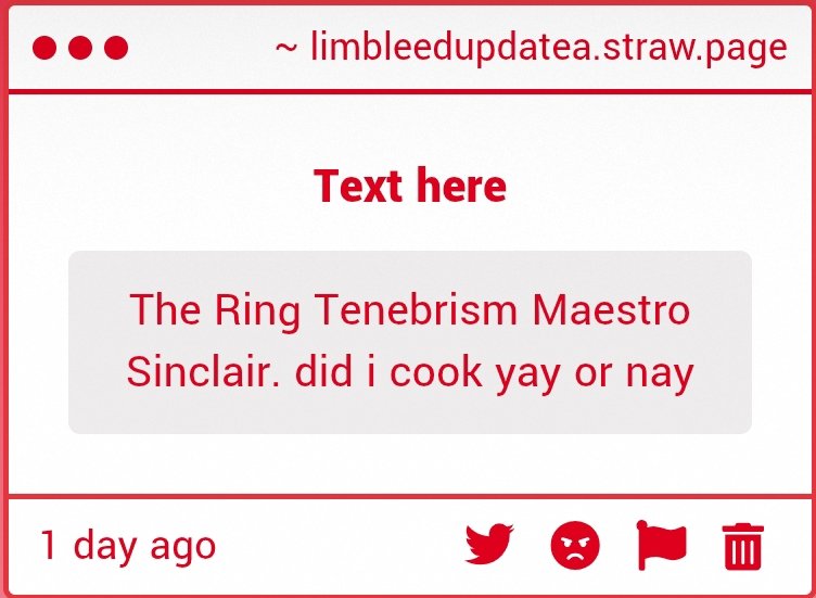 limbleedupdates's tweet photo. 2) Had to look it up. Banger idea. https://t.co/zKW4NBTthS