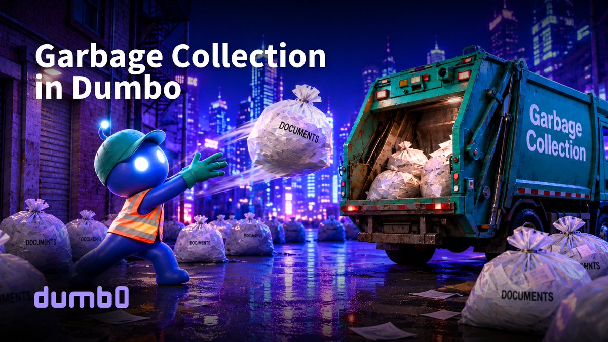 DoltHub's tweet photo. DumboDB, a version-controlled document DB, uses Dolt's engine and now adds garbage collection!  
Neil's blog dives in 👉 https://t.co/wXT2Mnquxw 
Start versioning 📷 https://t.co/K41bpBGqIL https://t.co/TPh3SkLoss