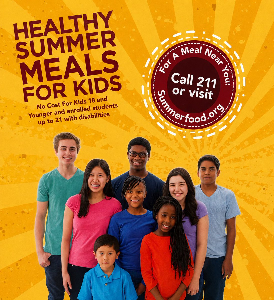 AMAYMCA's tweet photo. 🦆 Wyatt the Y Duck has some important news to share about FREE Summer meals!

Did you know the AMA YMCA is helping kids stay fueled all summer long with FREE breakfast and lunch at three YMCA locations across Arlington?

Wyatt wants to make sure no child goes hungry! https://t.co/0cBwdxBqj1