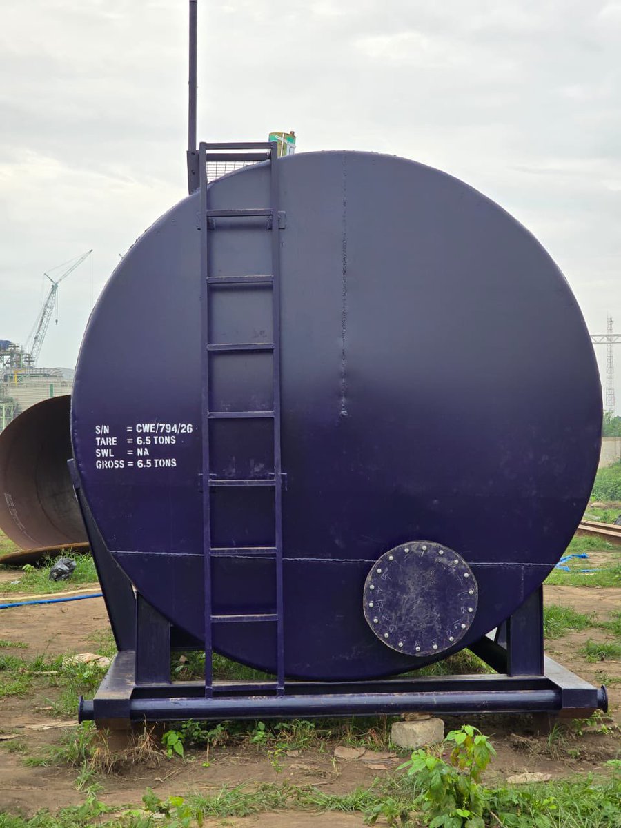 NonyeTheBlue's tweet photo. 500 Bbl Storage Tank (6mm) – Mpi Certified Calibrated for sale.

Location: Port Harcourt https://t.co/OwRL3twJuR