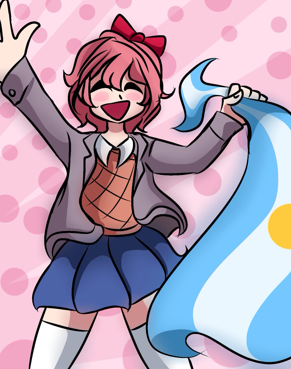 Sayori_Argenta's tweet photo. Dato random pero hoy 3 de junio es el quinto aniversario de Sayori Argenta o Sayori Argentina como la conozcan🇦🇷💙

Quien diría todo empezó por la Copa america 2021 che 
#Sayori #ddlc https://t.co/Vmqx5Cp59P