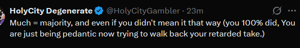 Jabbathedev's tweet photo. @HolyCityGambler @bomcboface @PrettyFeetEx @Asmongold @Dansgaming kinda like how you latched onto a single word here and then tried to misrepresent what I said? https://t.co/NWjh55yy5p