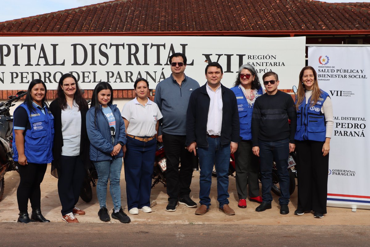 Ops_Paraguay's tweet photo. En el marco de la Misión Técnica RIISS y EqiPs, impulsada por el @msaludpy con cooperación técnica de la OPS/OMS, realizamos visitas al Hospital Distrital de San Pedro del Paraná y a la Unidad de Salud de la Familia (USF) Curupica’y, de la VII Región Sanitaria Itapua. https://t.co/XbQr9SAGJd