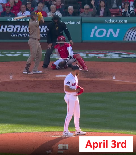 Jake3Roy's tweet photo. Greg Weissert has moved more towards the first base side of the rubber in his last two outings. Only one runner has reached base. Spent most of 2025 throwing from the first base side before moving over at the beginning of this season. https://t.co/Xe7pSKIfc9