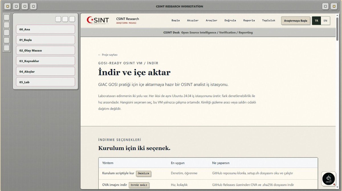 _shadowintel_'s tweet photo. CSINT OSINT Research Library GOSI-Ready OSINT VM sayfasını ve public GitHub reposunu ekledim.

Amaç: GIAC GOSI pratiği için aynı Ubuntu tabanlı OSINT çalışma ortamını herkesin kolayca kurabilmesi.

Şimdilik kurulum scripti, dokümantasyon ve içe aktarma rehberi var. OVA imajı hazır olduğunda GitHub Releases üzerinden paylaşılacak.

https://t.co/UHIcZGMELY