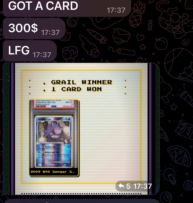 basedmobster's tweet photo. The reason i bought $grail is this 

https://t.co/j133WRGwf5

Can also confirm they do not rug their raffles as a friend of mine won a 300$ card

Check it out : https://t.co/CMGe7yi3PL https://t.co/gVFe7vXfZY
