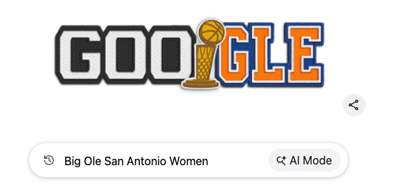 PlayBracco's tweet photo. The NBA Finals Google logo is FIRE🔥🔥 https://t.co/Kt2lm4gHkB