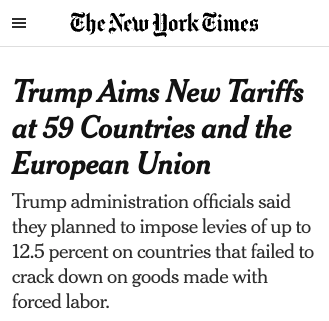 LJCenter's tweet photo. If it looks like an IEEPA tariff, operates like an IEEPA tariff, and is being used to replace the IEEPA tariffs the Court already rejected...
It's just as unlawful.

They may call them Section 301 tariffs. BUT businesses and the courts will recognize what they really are. https://t.co/Ha3AEJndfF