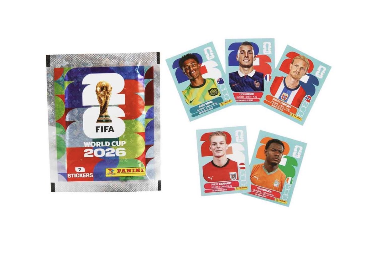 cionurm's tweet photo. 2026 Global Panini Sticker kıtlığı, unutulmayacaksın. https://t.co/CCxgRpJ7jd